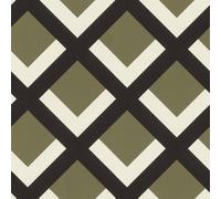Rasch Denzo 3D Deco Motif Khaki Wallpaper