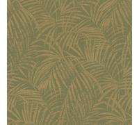 Rasch Denzo Perfect Palms Olive With Gold Wallpaper