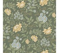 Rasch Echoes Of Eden Garden Muse Wallpaper in Olive Rasch Olive