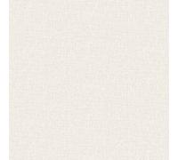 Rasch Fiji Linen Vinyl Textured Wallpaper in White Rasch White