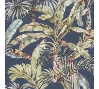 Rasch paperhangings Non Woven Wallpaper (Botanical) Blue Green 10,05 m x 0,53 m Florentine III 485288