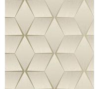 Textured Geometric Wallpaper Taupe Rasch 310603