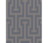 Rasch Geometric Key Sparkling Non Woven Ancient Greek Design Wallpaper