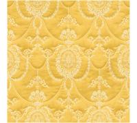 Rasch Gold Trianon Damask Vinyl Wallpaper Yellow White Ornate Feature Wall