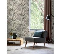 Rasch Grey Metallic Marble-effect Wallpaper In Silver 497625