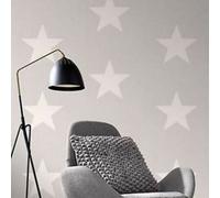Rasch Grey & White Stars Wallpaper Kids Neutral Bedroom Feature Space 248128