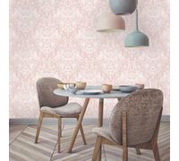 Rasch Harlen Wallpaper - For Living Room, Bedroom, Fireplace - Matt Finish, Floral Pattern, Coral