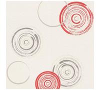 Rasch Home Style Circle Textured Wallpaper Red Vinyl Washable Paste The Wall