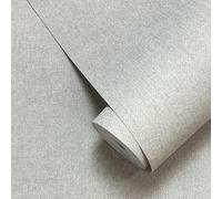 Rasch Homestyle Linen Denim Texture Light Grey Textile Effect Wallpaper