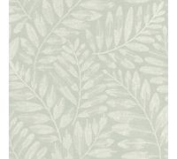 Rasch Leaf Trail Textured Wallpaper Roll Botanical Leaves Bedroom Green 709551