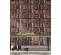 Rasch Library Books Wallpaper One Colour