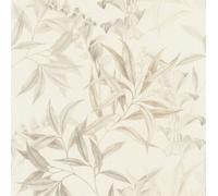 Rasch Liverna Blossoms & Leaves Beige Grey Wallpaper