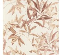 Rasch Liverna Blossoms & Leaves Brown Wallpaper