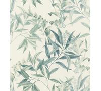 Rasch Liverna Blossoms & Leaves Green Wallpaper