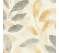 Rasch Liverna Leaves Beige Brown Yellow Wallpaper