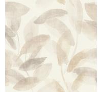 Rasch Liverna Leaves White Beige Grey Wallpaper