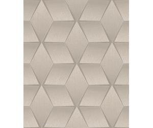 Rasch Luxor 3D Geo Neutral Wallpaper