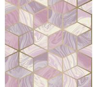 Rasch Portfolio Marble Squares Blush Wallpaper