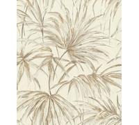 Rasch Non-Woven Bamboo Leaves Wallpaper Cream 435351
