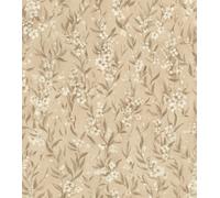 Rasch Non-Woven Cherry Blossom Floral Texture Wallpaper Beige 435252