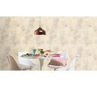 Rasch non-woven wallpaper 746433 beige grey metallic Indian paisley (4,09£/1qm)