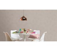 Rasch non-woven wallpaper fur optics plain texture light grey 751062 (4,37£/1qm)