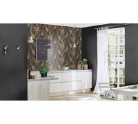 Rasch non-woven wallpaper leaf pattern black gold metallic 751833 (3,89£/1qm)