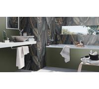 Rasch non-woven wallpaper leaf pattern blue gold metallic 751840 (3,89£/1qm)