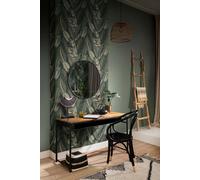 Rasch non-woven wallpaper leaf pattern green gold metallic 751826 (3,89£/1qm)