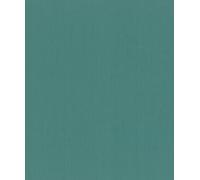 Rasch Non-Woven Wallpaper Petrol Plain Textured Linen Look Lines 746174