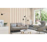 Rasch non-woven wallpaper stripes pattern cream beige gold 844016 (4,41£/1qm)