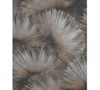 Rasch Opulenza Fan Vinyl Wallpaper Charcoal 659788 Textured Finish Feature Wall
