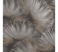 Rasch Opulenza Fan Vinyl Wallpaper in Charcoal Rasch Charcoal