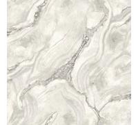 Rasch Palmetto Agate Marble Grey And Silver Glitter Metallic Wallpaper 529463