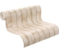 Rasch Paperhangings Brown Washed Wood - Panel Effect Wallpaper 854312