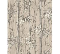Rasch paperhangings Non Woven Wallpaper (Botanical) Beige White 10,05 m x 0,53 m Florentine III 484861