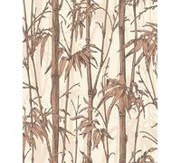 Rasch paperhangings Non Woven Wallpaper (Botanical) Brown Cream 10,05 m x 0,53 m Florentine III 484878
