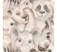 Rasch paperhangings Non Woven Wallpaper (Kids) Beige Grey 10,05 m x 0,53 m Bambino XIX 252538