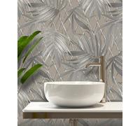 Rasch Paradise Palm Luxury Heavyweight Wallpaper - Taupe