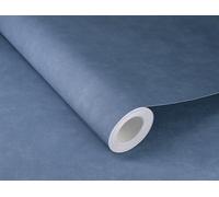 Rasch Paraiso 330090 Plain Non-Woven Wallpaper in Light Blue with Linen Look, Textile Structure