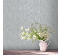 Rasch Plain Stripe Elegant Homes Rosalie Smooth Texture Effect Wallpaper in Blue Rasch Blue