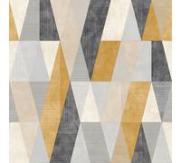 Rasch Portfolio Vertex Yellow And Grey Wallpaper