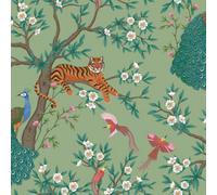 Rasch Priya Chinoiserie Bright Sage Wallpaper