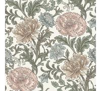 Rasch Salisbury Nature In Bloom Light Grey And Pink Wallpaper