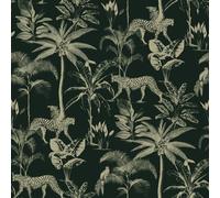 Rasch Wallpaper 409031 Exotic Cheetah – Black and Gold