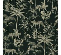 Rasch Savannah Cheetah Wallpaper - Metallic Exotic Jungle - Multiple Colours