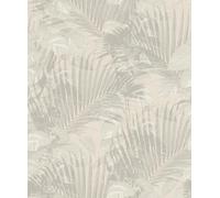 Rasch SCHÖNER WOHNEN Collection Tropical 600148 Non-Woven Wallpaper with Tropical Leaves in Beige Sage 10.05 m x 0.53 m