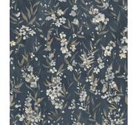 Rasch Sereneity Cherry Blossoms Floral Trail Classical White Beige Grey Blue Wallpaper