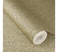Rasch Sereneity Soft Subtle Linen Beige Gold Green Wallpaper
