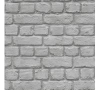 RASCH SILVER GREY STONE BRICK WALL QUALITY FEATURE DESIGNER WALLPAPER 226720